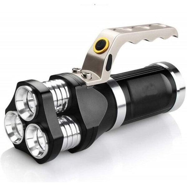 3000Lm X T6 Rechargeable Super Bright Modes Spotlight Flashlight Torch Light Black Flashlights