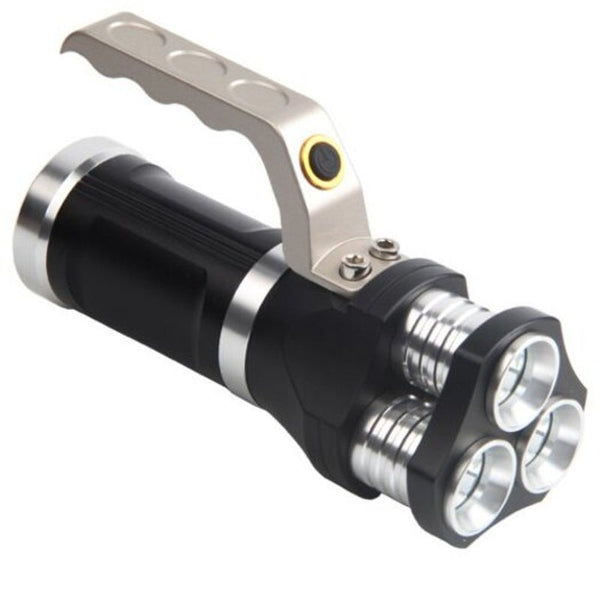 3000Lm X T6 Rechargeable Super Bright Modes Spotlight Flashlight Torch Light Black Flashlights