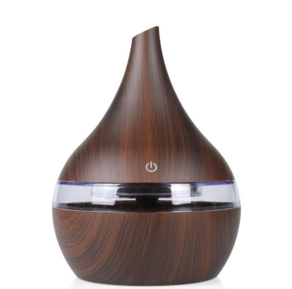 Air Diffusers 300Ml Wood Grain Usb Electric Aroma Aromatherapy