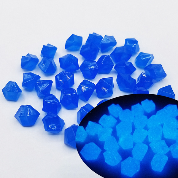 300Pcs Dark Aquarium Pebbles Decorative Walkways Garden Path Luminous Stones Pebbles Stones & Step Stones