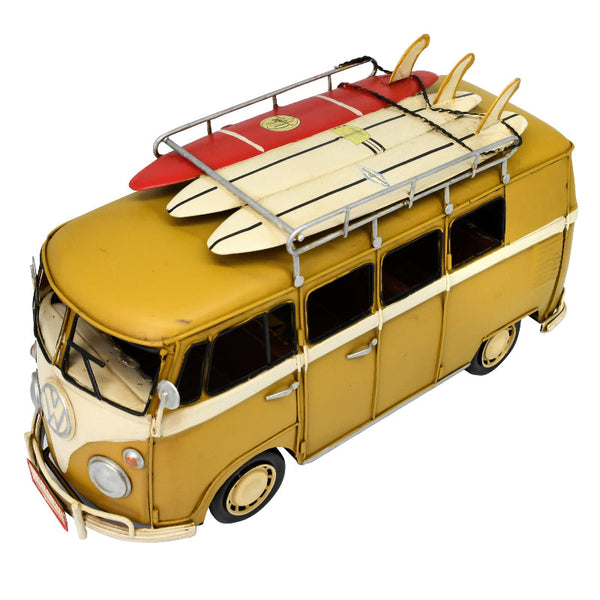 Volkswagen Kombi Van Ornament Yellow Ornaments & Statues