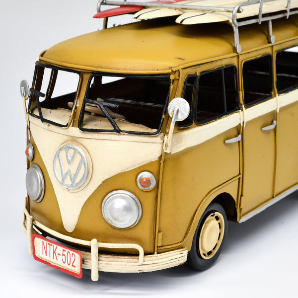 Volkswagen Kombi Van Ornament Yellow Ornaments & Statues
