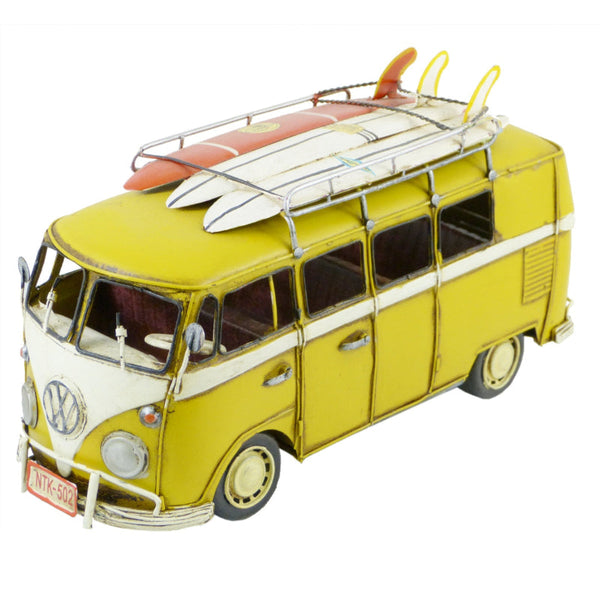 Volkswagen Kombi Van Ornament Yellow Ornaments & Statues