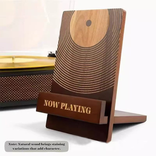 Vinyl Record Storage Rack Solid Wood Display Stand Wooden Organizer Shelf Storage Boxes