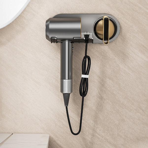 No Drill Magnetic Hair Dryer Wall Mount Synthetic Plastic For Dyson / Leihen Kexi Colours Gray And White Hair Dryers