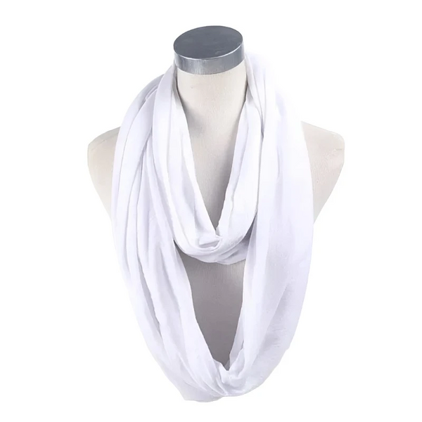 Soft Light Weight Infinity Scarf With Solid Colors Jersey Knit Loop Ring Circle New Scarves & Wraps