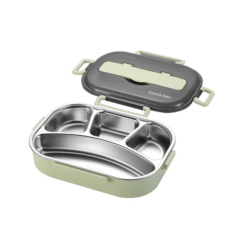 304 Stainless Steel Lunch Box Portable Thermal Insulation Four Grid Leak Proof Adult Office Student School Food Container Lunchboxes