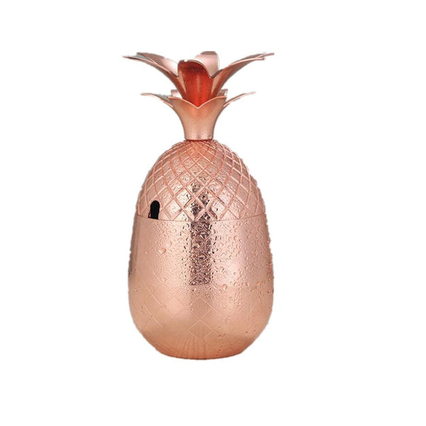 304 Stainless Steel Pineapple Shape tail Glass 500Ml Silver Rose Gold Juice Drink Champagne Party Barware Cup tail & Liquor Glasses