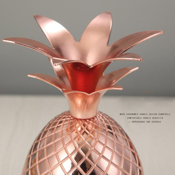 304 Stainless Steel Pineapple Shape Cocktail Glass 500Ml Silver Rose Gold Juice Drink Champagne Party Barware Cup