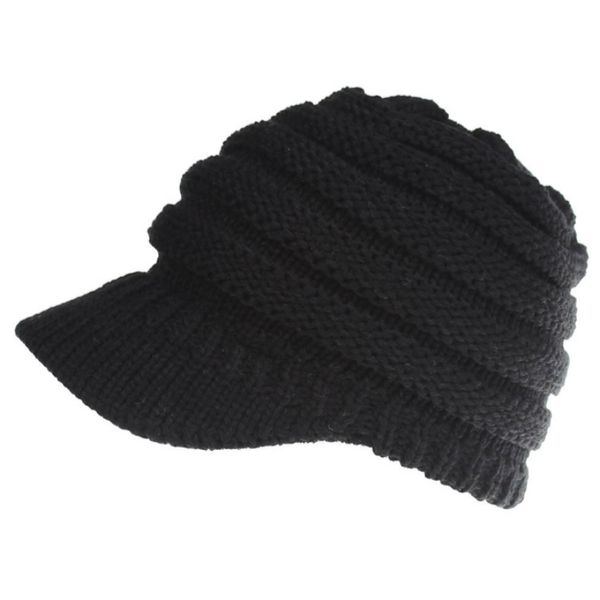 Women Ponytail Beanies Autumn Winter Hats Soft Knitting Caps Warm Ladies Skullies
