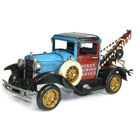 Old Ford Tow Truck Handmade Metal Ornament 41 Centimetres Figurines