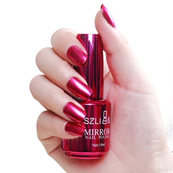 Mirror Silver Nail Polish Metal Colour Stainless Steel For Art Application Gel Nail Polish