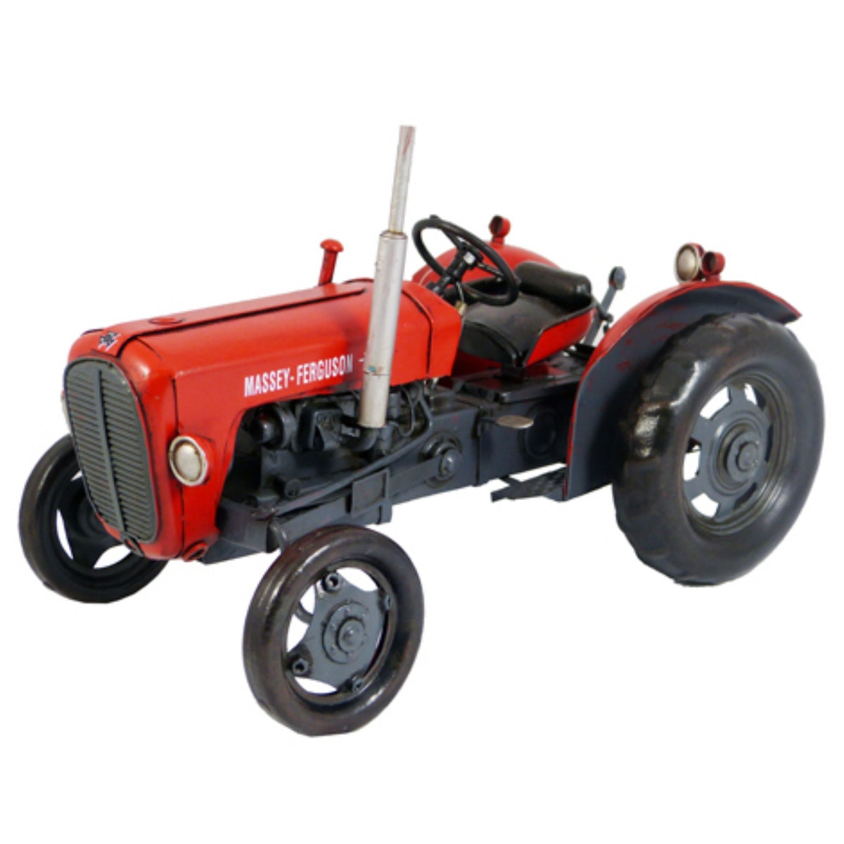 Massey Ferguson 35 Tractor Red Handmade Metal Ornament 30 Centimetres Figurines