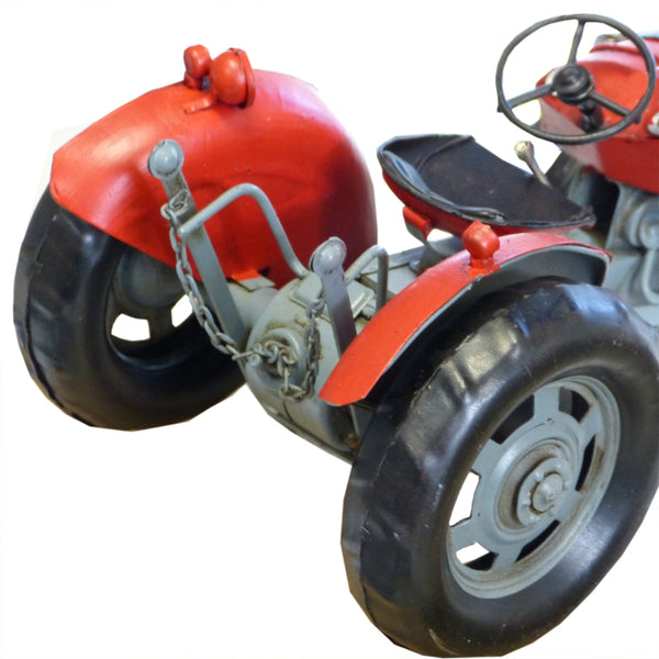 Massey Ferguson 35 Tractor Red Handmade Metal Ornament 30 Centimetres Figurines