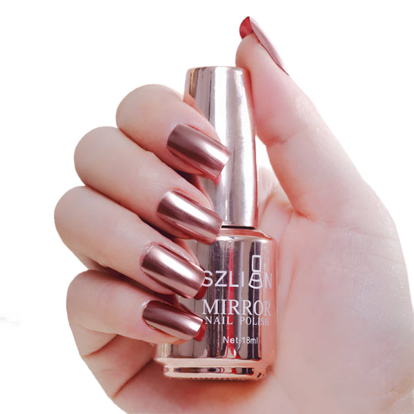 Mirror Silver Nail Polish Metal Colour Stainless Steel For Art Application Gel Nail Polish