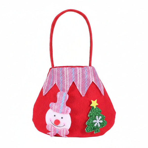 Christmas Decoration Gift Bag Santa Claus Snowman Carry Creative Candy Apple Gift Bags