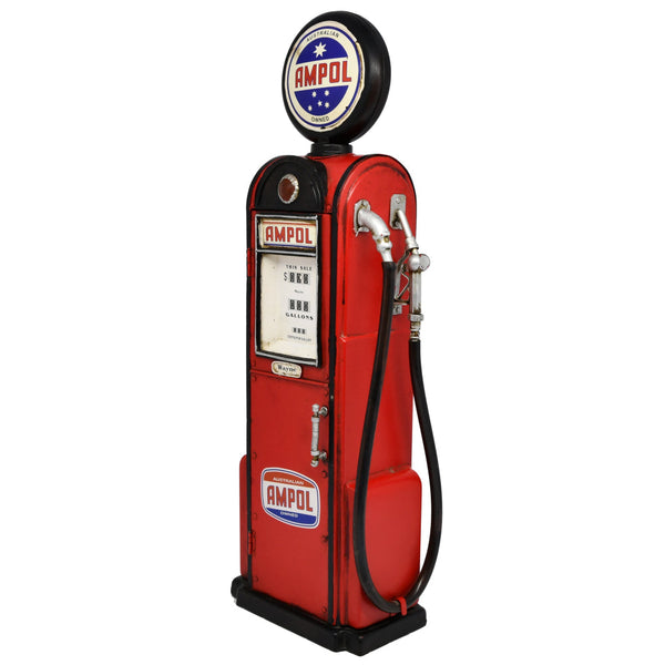 Ampol Petrol Pump Handmade Metal Ornament 46 Centimetres Tall Figurines