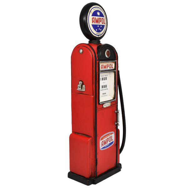 Ampol Petrol Pump Handmade Metal Ornament 46 Centimetres Tall Figurines