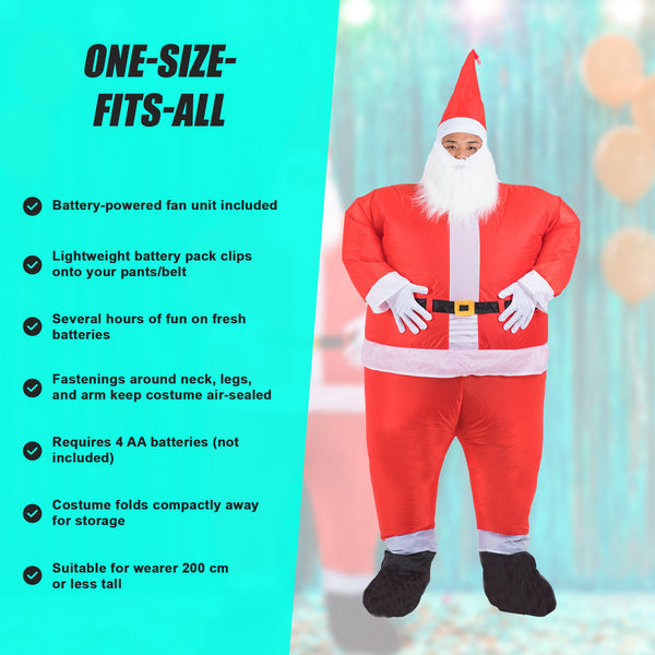 Santa Inflatable Costume Unisex Costumes