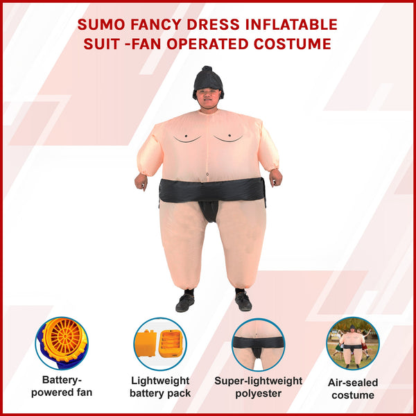 Sumo Inflatable Costume Parties Events Halloween Unisex Costumes