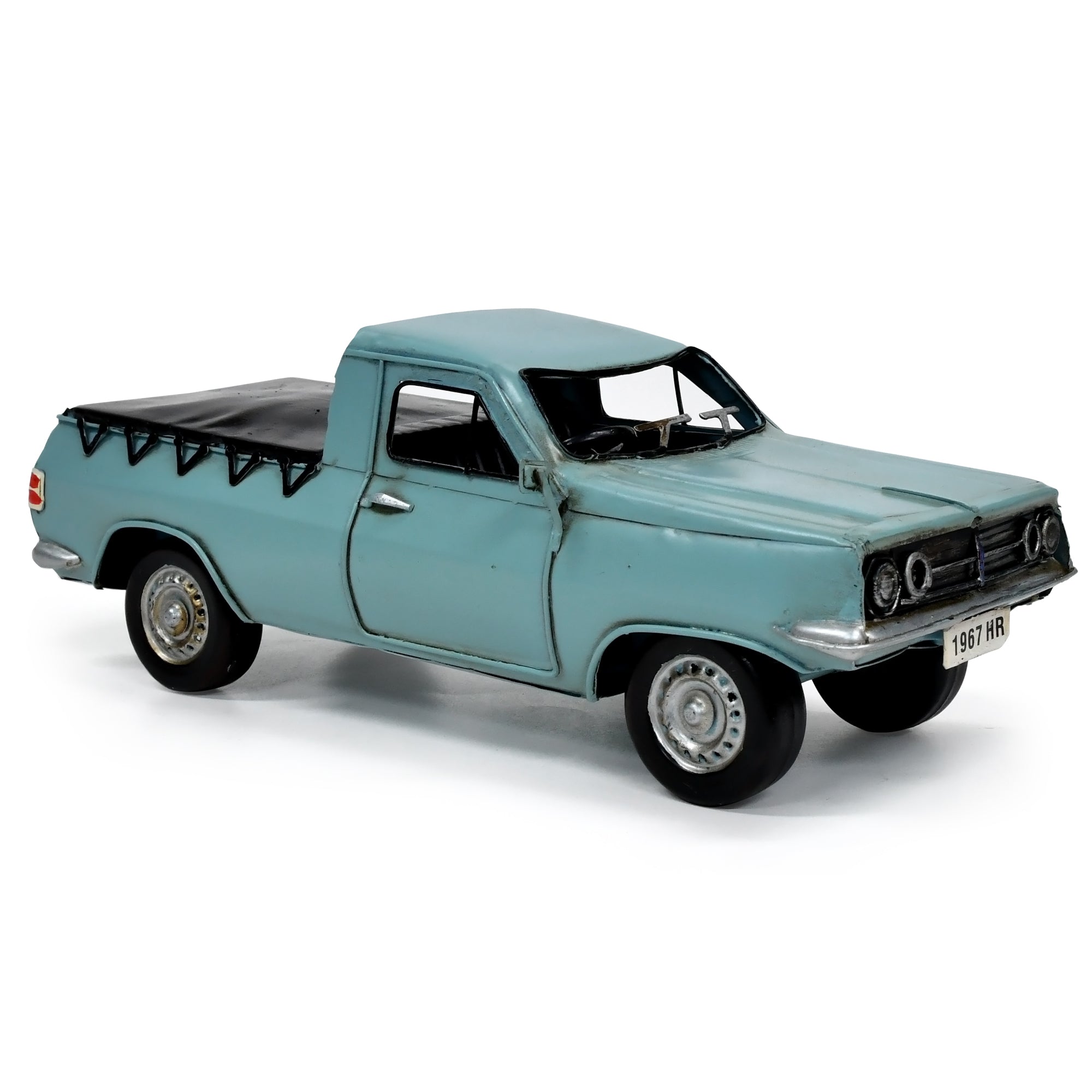 Hr Holden Ute Metal Ornament In Pale Blue Vintage Design 28 Centimetres Figurines