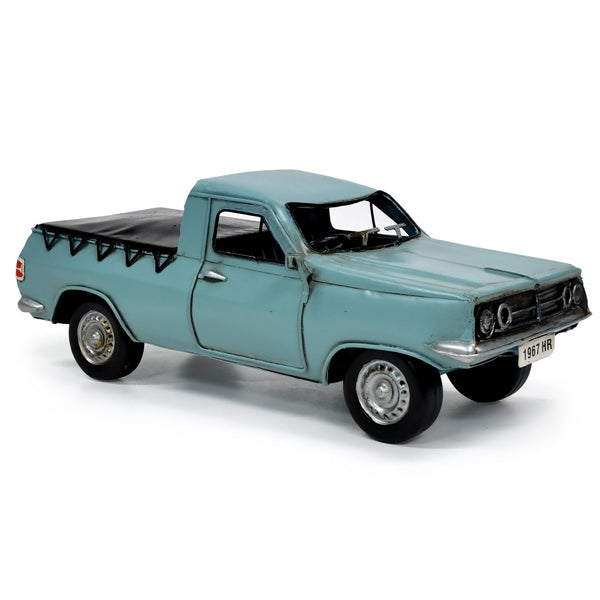 Hr Holden Ute Metal Ornament In Pale Blue Vintage Design 28 Centimetres Figurines
