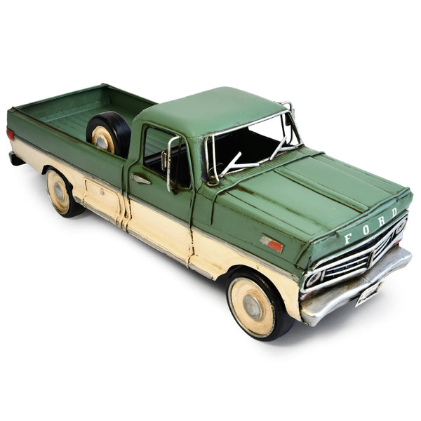 1970 Ford 100 Metal Ornament Green Handmade Decorative Item Figurines