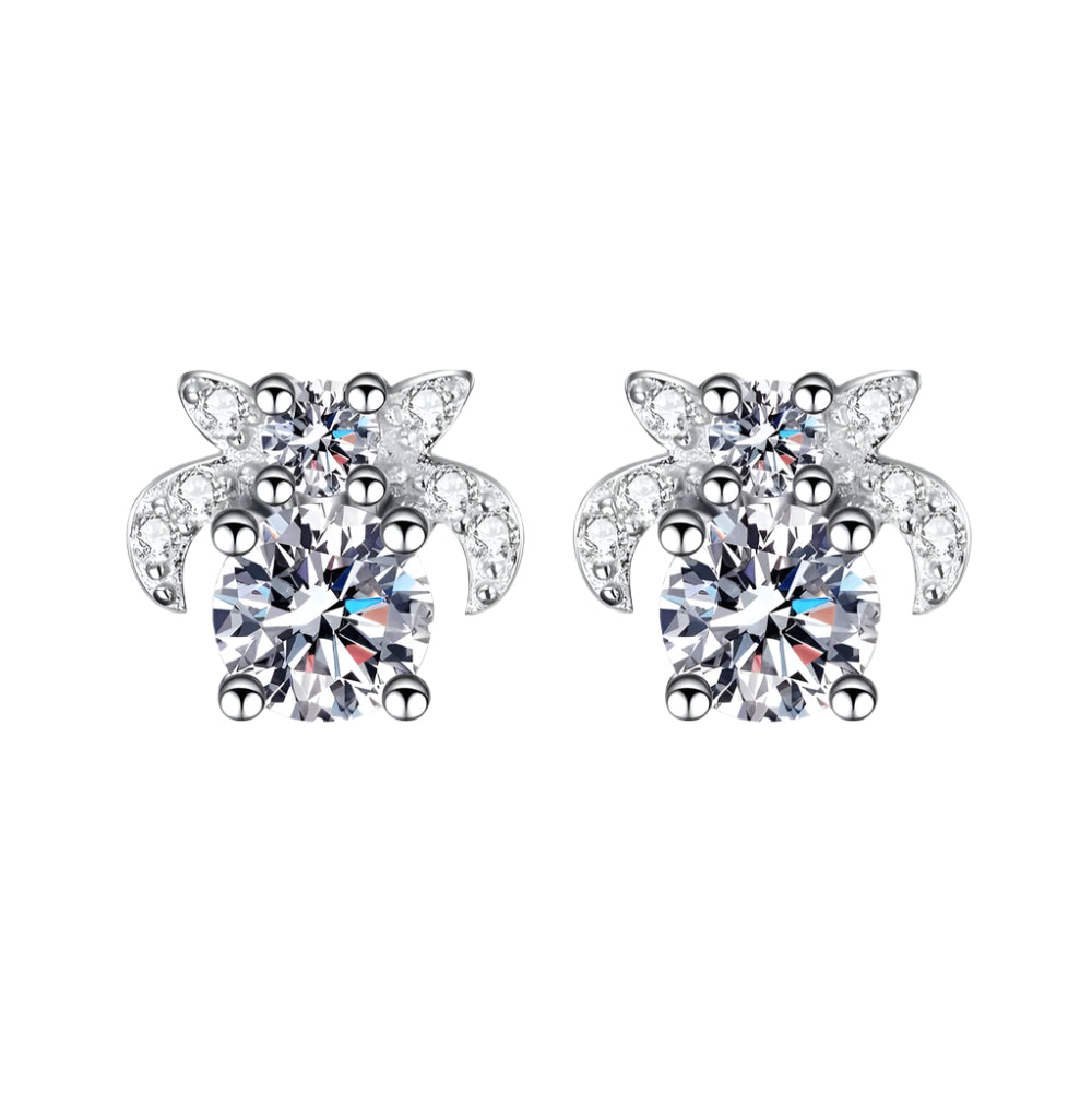 Veile Studios 1 Carat Moissanite 925 Sterling Silver Earrings