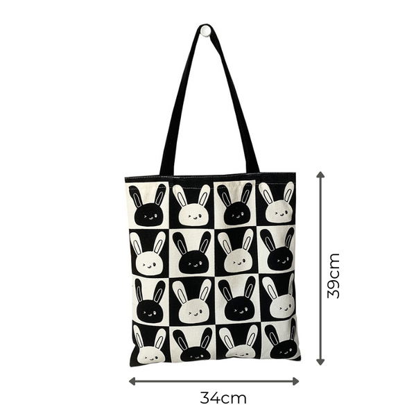 Cute Rabbit New Canvas Bag Women's Shoulder Large Capacity