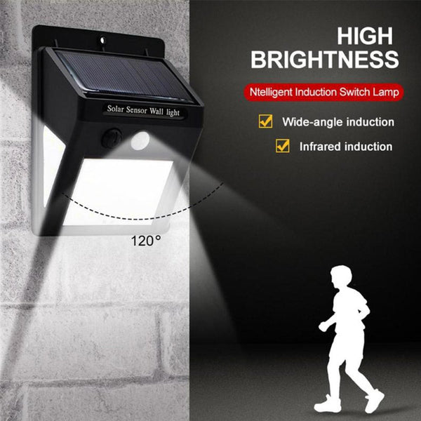 30Leds Solar Sensor Wall Light With Human Body Induction