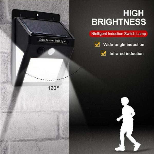 Wall Lights 30 Leds Solar Sensor Waterproof Mounted Sensing Wall & Ceiling Lights