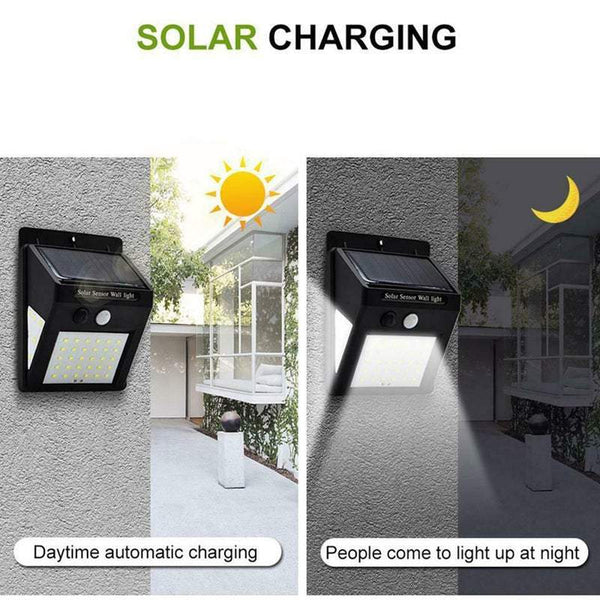 Wall Lights 30 Leds Solar Sensor Waterproof Mounted Sensing Wall & Ceiling Lights