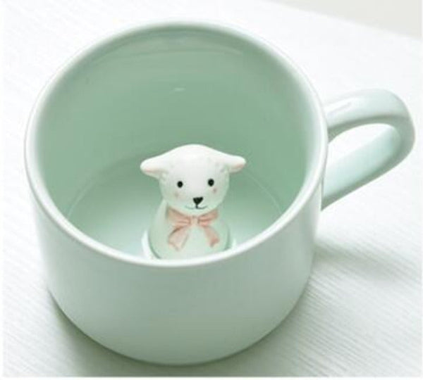 Creative 3D Cartoon Animal Ceramic Novelty Mug Mugs
