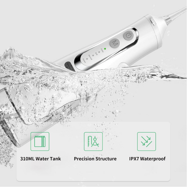 310Ml Water Flosser Dental Oral Irrigator Usb Charger 4 Mode Portable Jet Tooth Pick Waterproof Teeth Cleaner Tips