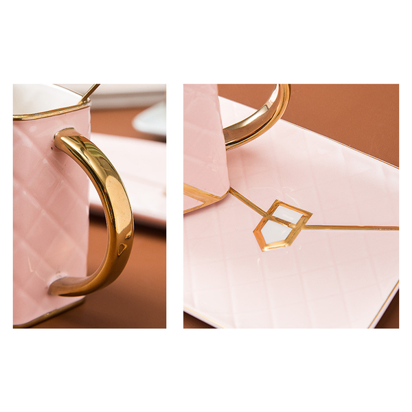 310Ml Novelty Handbag Coffee Cup With Tray Mugs