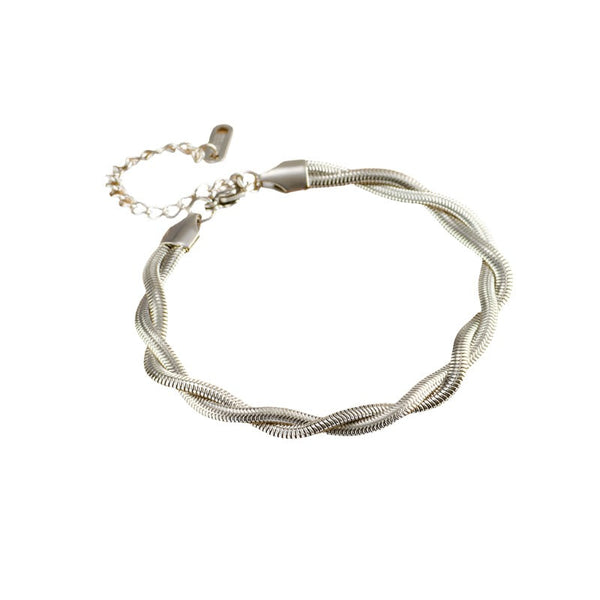 Veile Studios Stainless Steel Gold Plated Double Layer Bracelet For Women Fashion Jewellery Bracelets