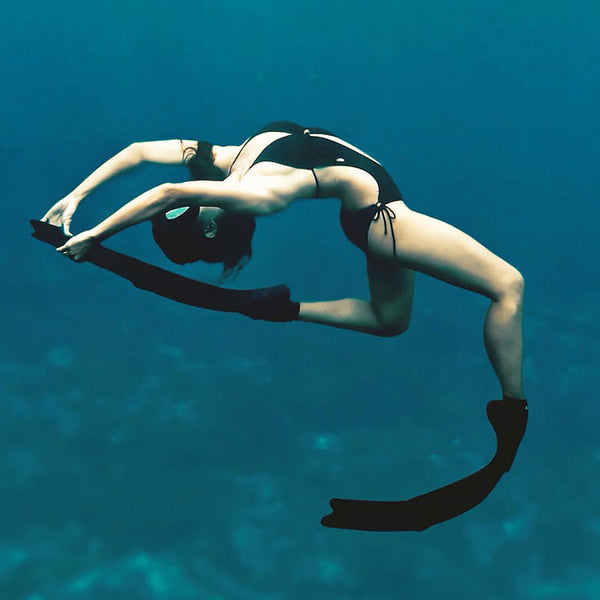 Professional Freediving Long For Spearfishing Diving Snorkeling Pp+Tpr Anti Skid Fins