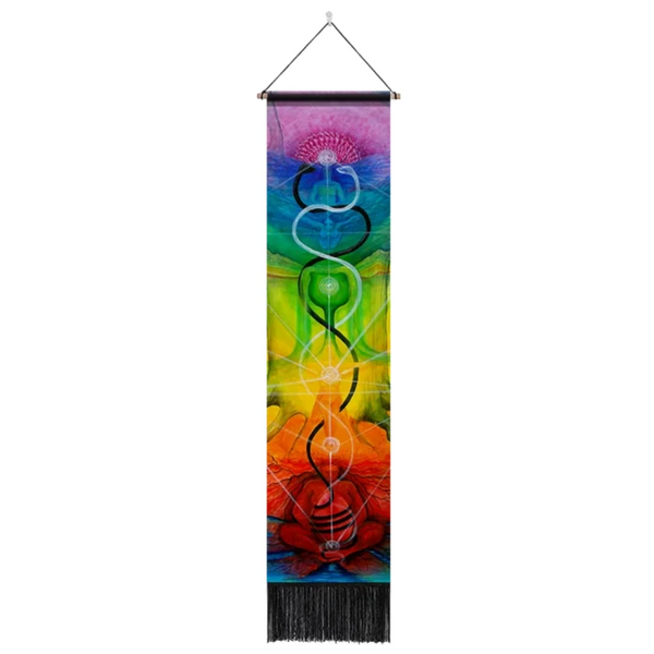Seven Chakra Tapestry Hippie Mandala Chakras Wall Hanging Fabric Yoga Meditation For Spiritual Room Decor Tapestries