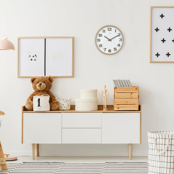 Leni Tilia Wall Clock 25.5 Centimetres White Contemporary Design Wall Clocks