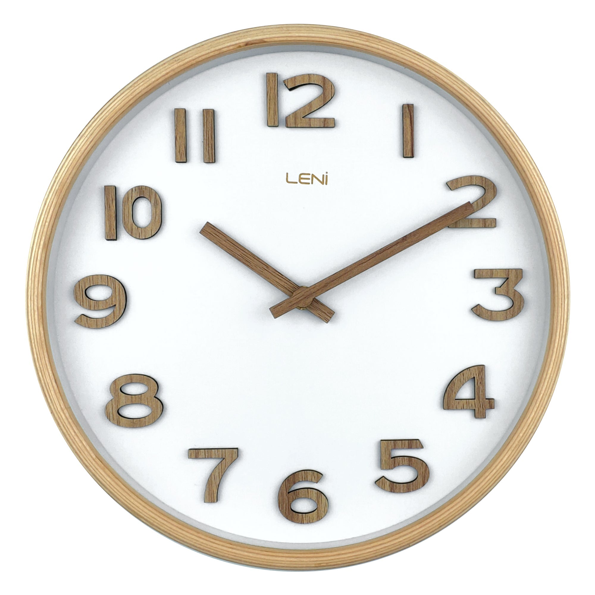 Leni Tilia Wall Clock 25.5 Centimetres White Contemporary Design Wall Clocks