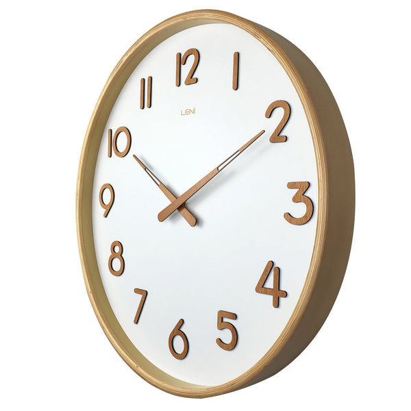 Leni Deco Wall Clock 53Cm White Home Decor Wall Clocks