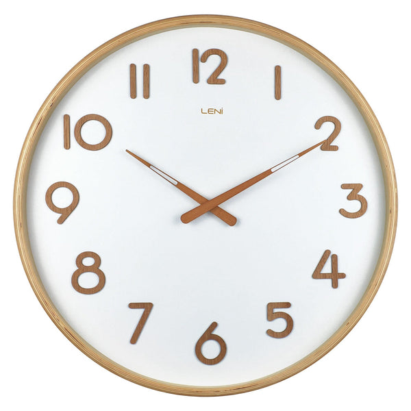 Leni Deco Wall Clock 53Cm White Home Decor Wall Clocks