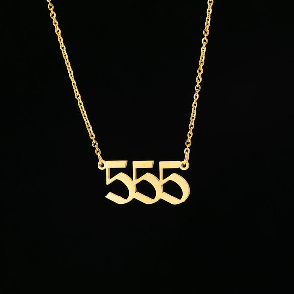 Personalized Angel Number 111 999 Stainless Steel Non Fading Pendant Necklace Necklaces & Pendants