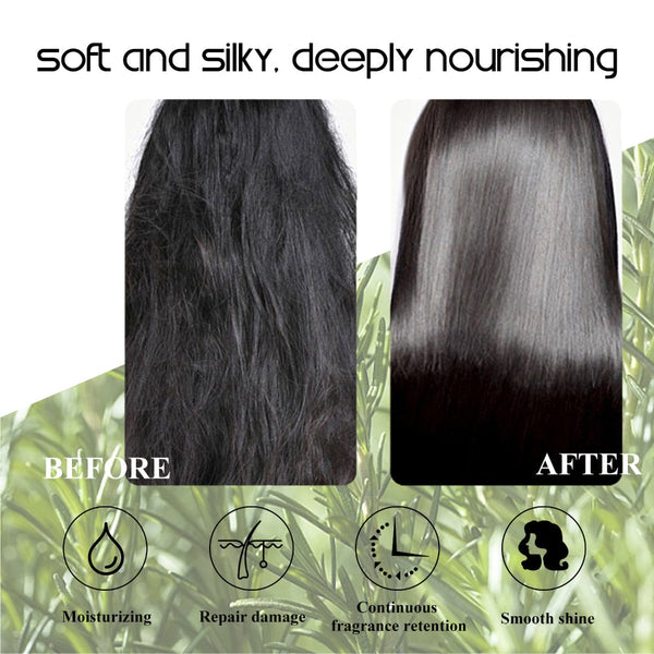 Rosemary Hair Mask Deeply Nourishes And Softens Repair Dry Fluff Treatment Sets & Kits