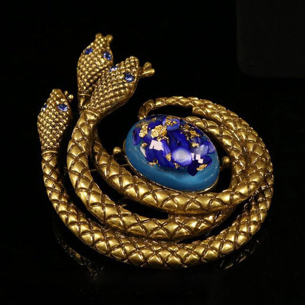 Veile Studios Creative Snake And Flower Brooch Women Jewelry Pins Party Pendant Perfect As Gifts Earrings