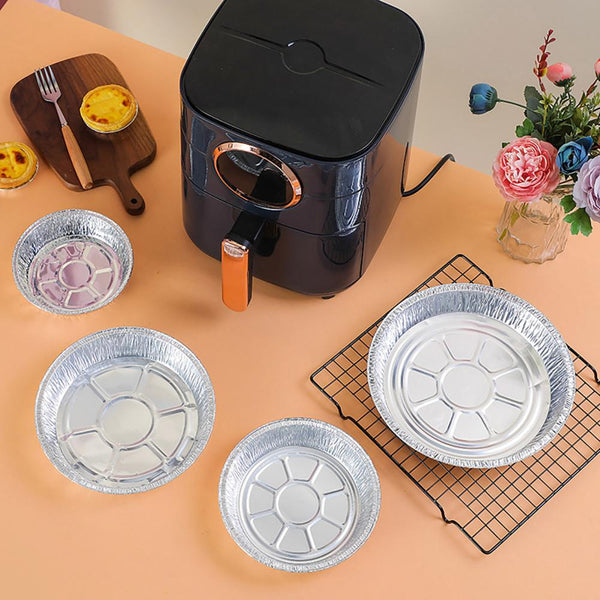 Non Stick Aluminum Foil Liners Air Fryer Disposable Oil Proof Steaming Basket Drip Pan Tray Air Fryer Accessories