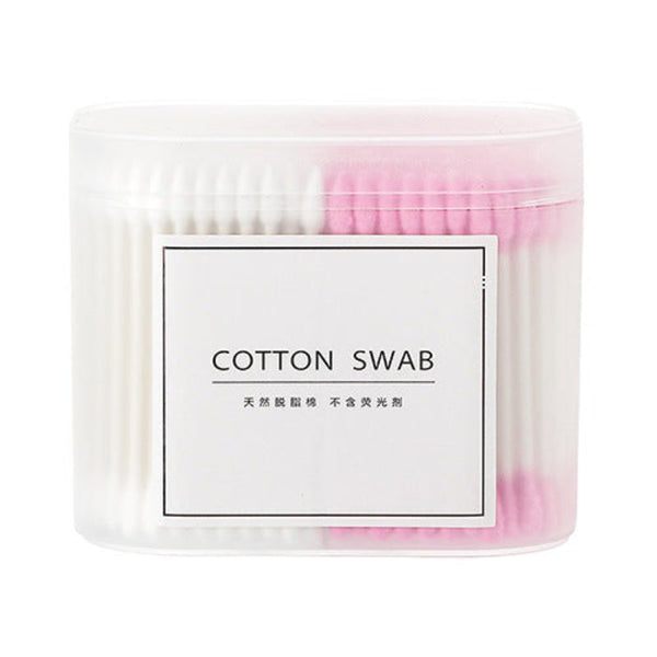 100/200/300Pcs Disposable Double Head Wood Cotton Swab Lipstick Ear Cleaning Buds Makeup Sticks Swabs Tools Sponges Applicators & Cotton