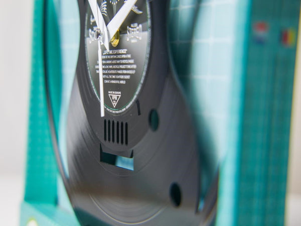 Vinyl Clock Guitar Retro Design Made From Recycled Record 30Cm Wall Clocks