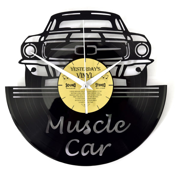 Vinyl Clock Muscle Car 30Cm Recycled Record Wall Wall Clocks