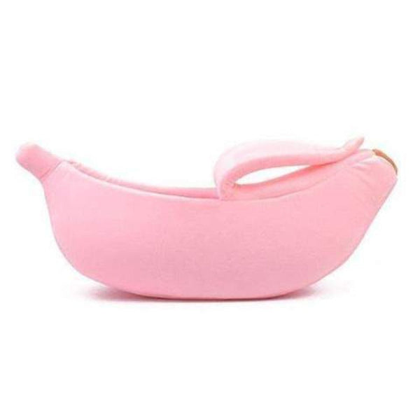 Cute Banana Shape Pet Bed Dog Cat Sleeping Nest Leads & Head Collars